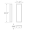 Access Lighting GEO, Dual Voltage Outdoor LED Wall Mount, Bronze Finish, Acrylic Lens Acrylic 20092LEDMG-BRZ/ACR - alternate 2